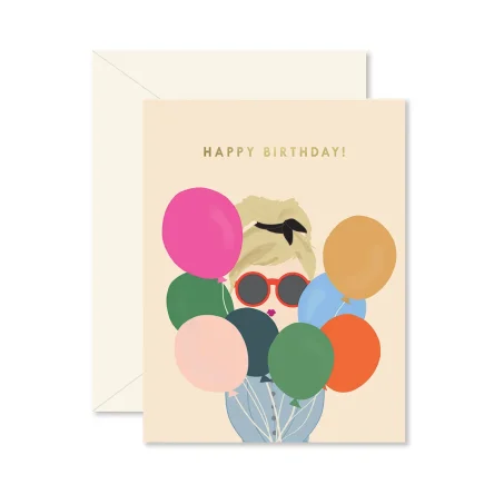 Balloon Lady birthday card