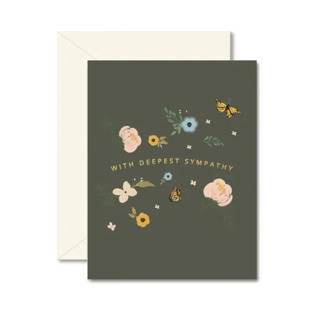 "With Deepest Sympathy" card