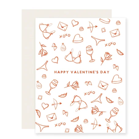 "Happy Valentine's Day" Sketches card