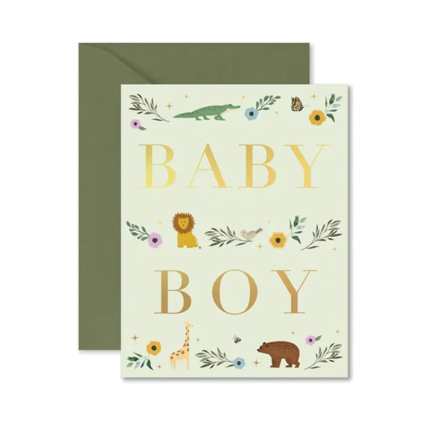"Baby Boy Storybook" card