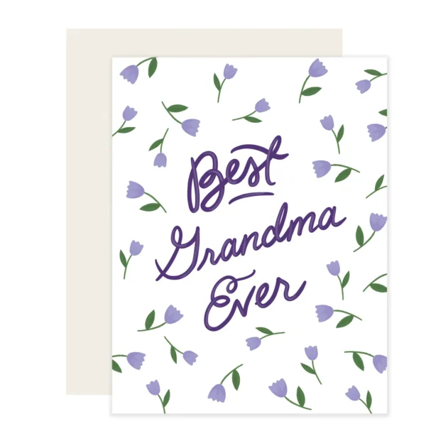"Best Grandma Ever" card