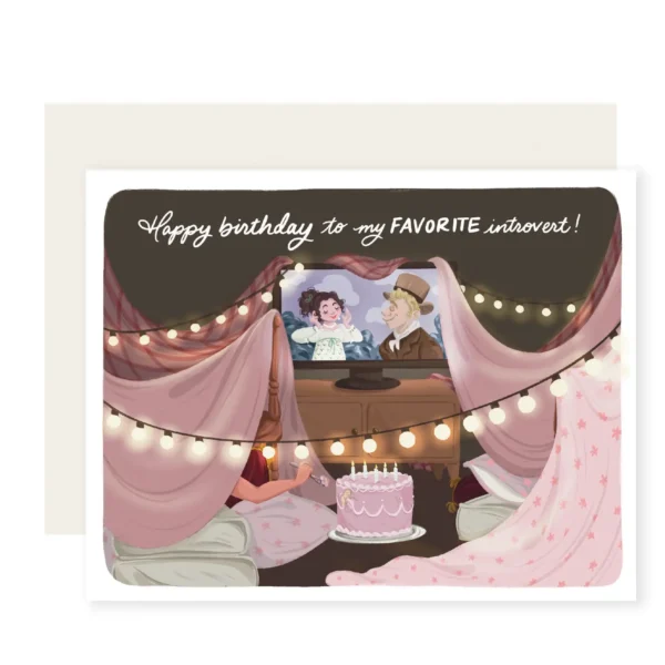 "Happy Birthday to My Favorite Introvert" card