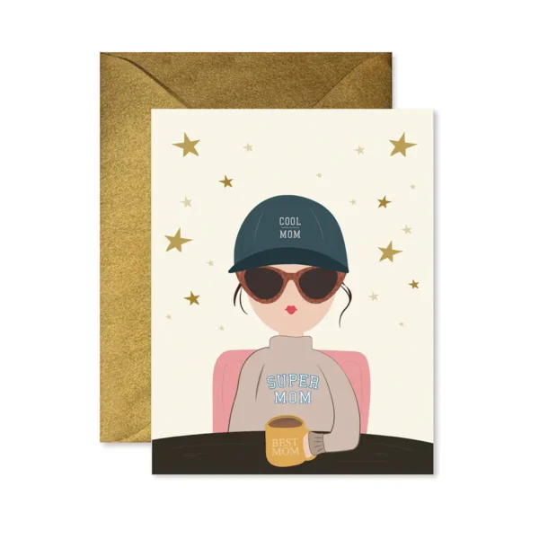 Cool Mom, Super Mom, Best Mom card